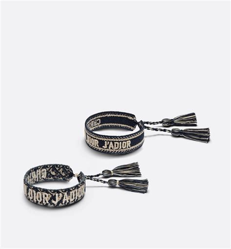 dior armband stoff beige